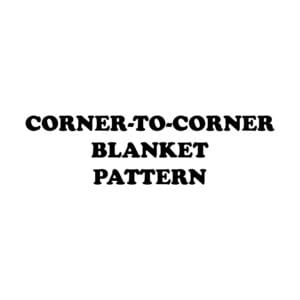 C2C Blanket Pattern