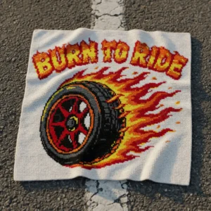 Burn to Ride Baby Blanket Pattern