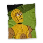 C-3PO Star Wars blanket pattern