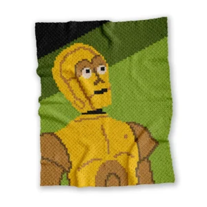 C-3PO Star Wars blanket pattern
