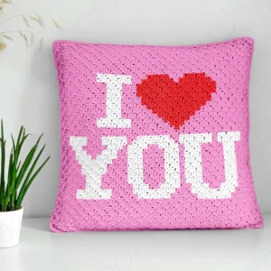I Love You Pillow C2C Pattern