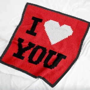 C2C Love You Baby Blanket Pattern