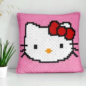 Hello Kitty Pillow C2C Pattern