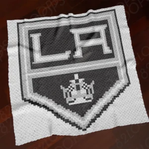 LA Kings Crochet Blanket C2C