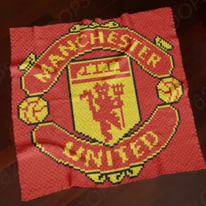 Manchester United Blanket C2C Pattern