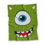 C2C Mike Wazowski Baby Blanket