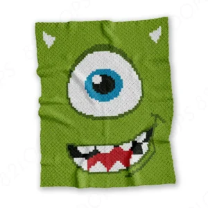 C2C Mike Wazowski Baby Blanket