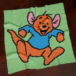 Little Roo Baby Blanket C2C Pattern