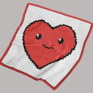 Heart C2C Baby Blanket Pattern