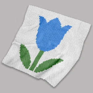 Easy C2C Pattern Tulip Baby Blanket