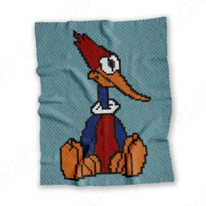 C2C Woody Woodpecker Baby Blanket
