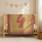 Number 4 Crochet Blanket Pattern
