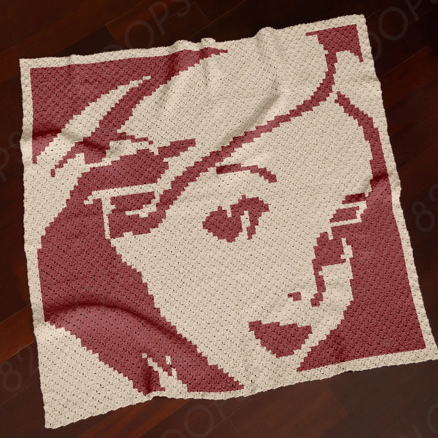 alice blanket c2c 03 Alice in Wonderland C2C Crochet Blanket