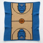 Basketball Court Baby Blanket SC