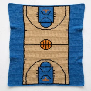 Basketball Court Baby Blanket SC