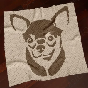Chihuahua C2C Crochet Blanket