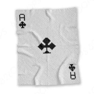 Ace of Clubs Crochet Blanket C2C