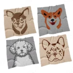 Dogs C2C Crochet Blanket Pattern