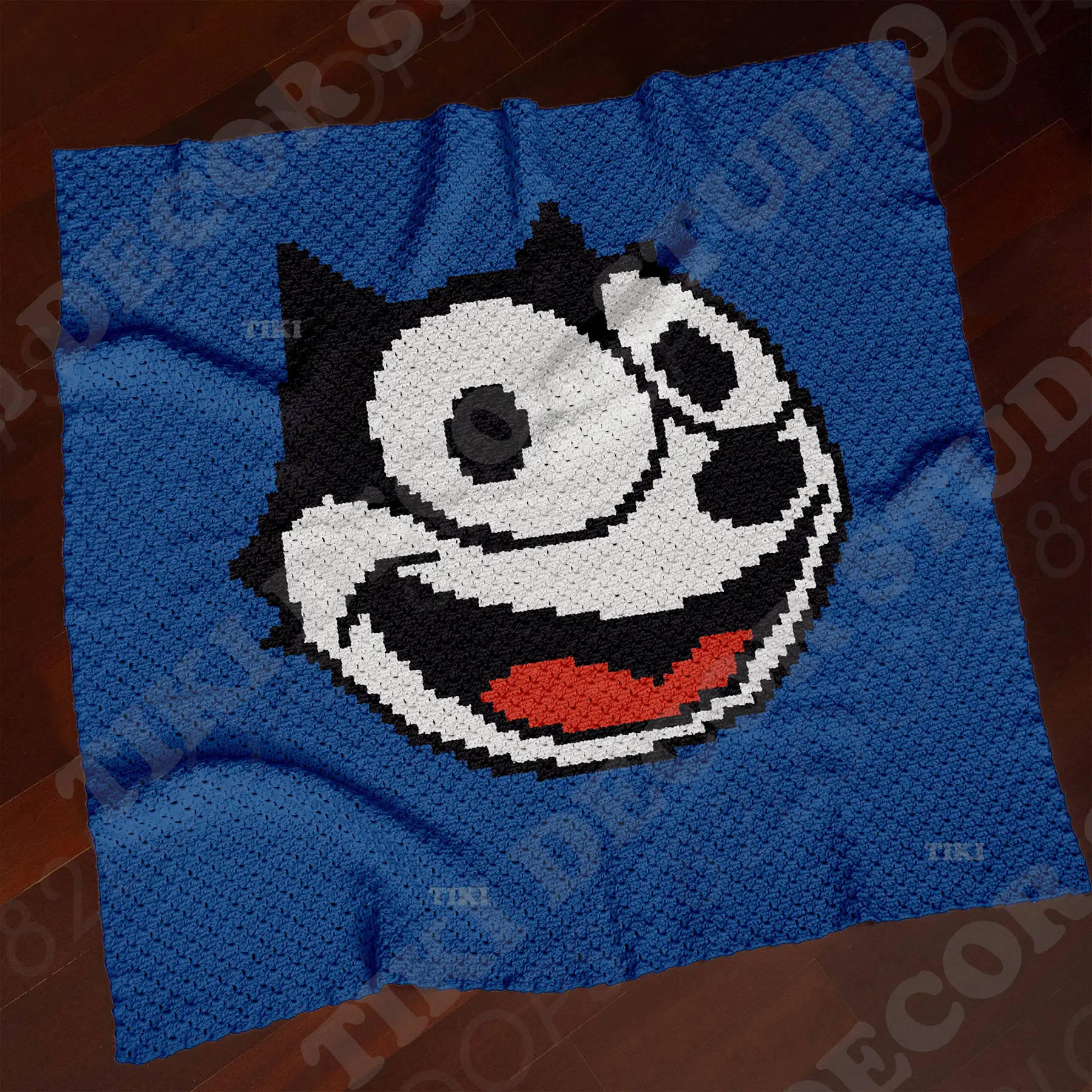 felix the cat face blanket c2c 03 felix the cat face blanket c2c 03