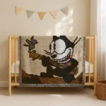 Felix the Cat Baby Crochet Blanket Pattern