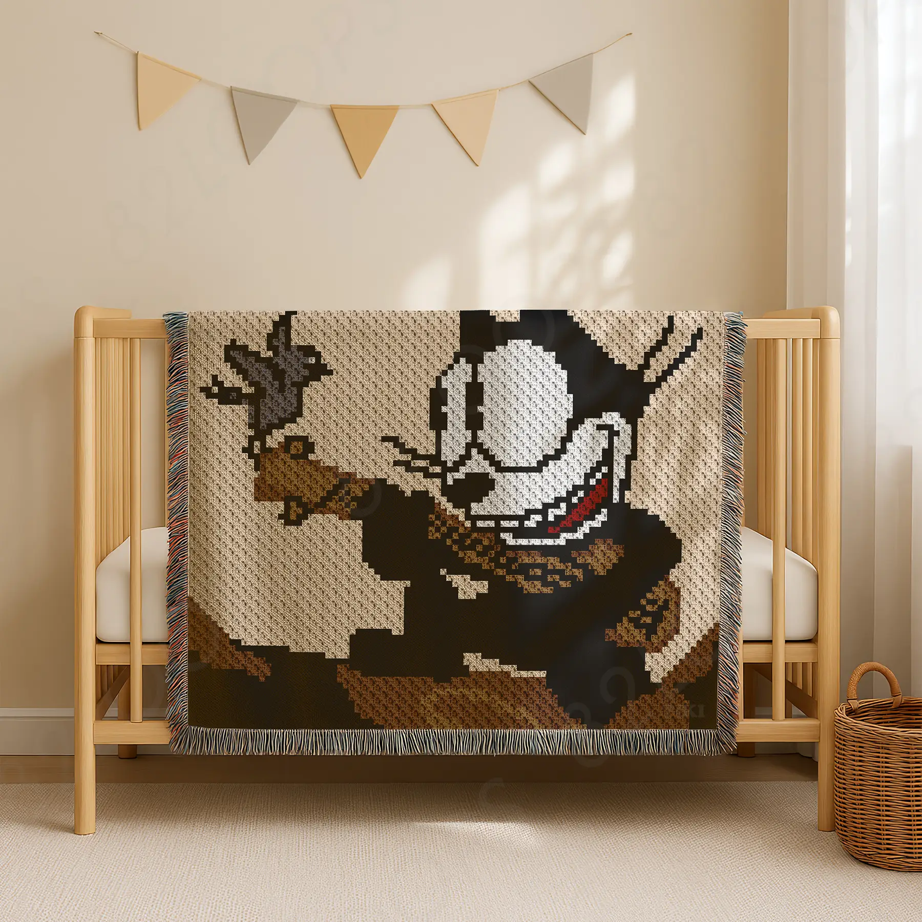 felix the cat blanket c2c 01 Felix the Cat Baby Crochet Blanket Pattern