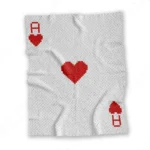 Ace of Hearts Crochet Blanket C2C