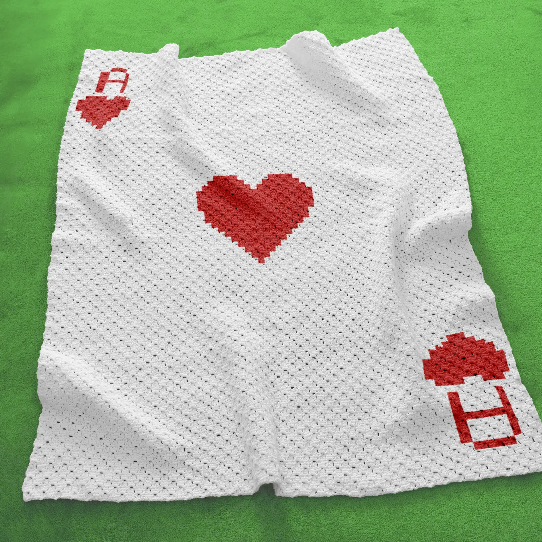 hearts ace blanket c2c 03 hearts ace blanket c2c 03