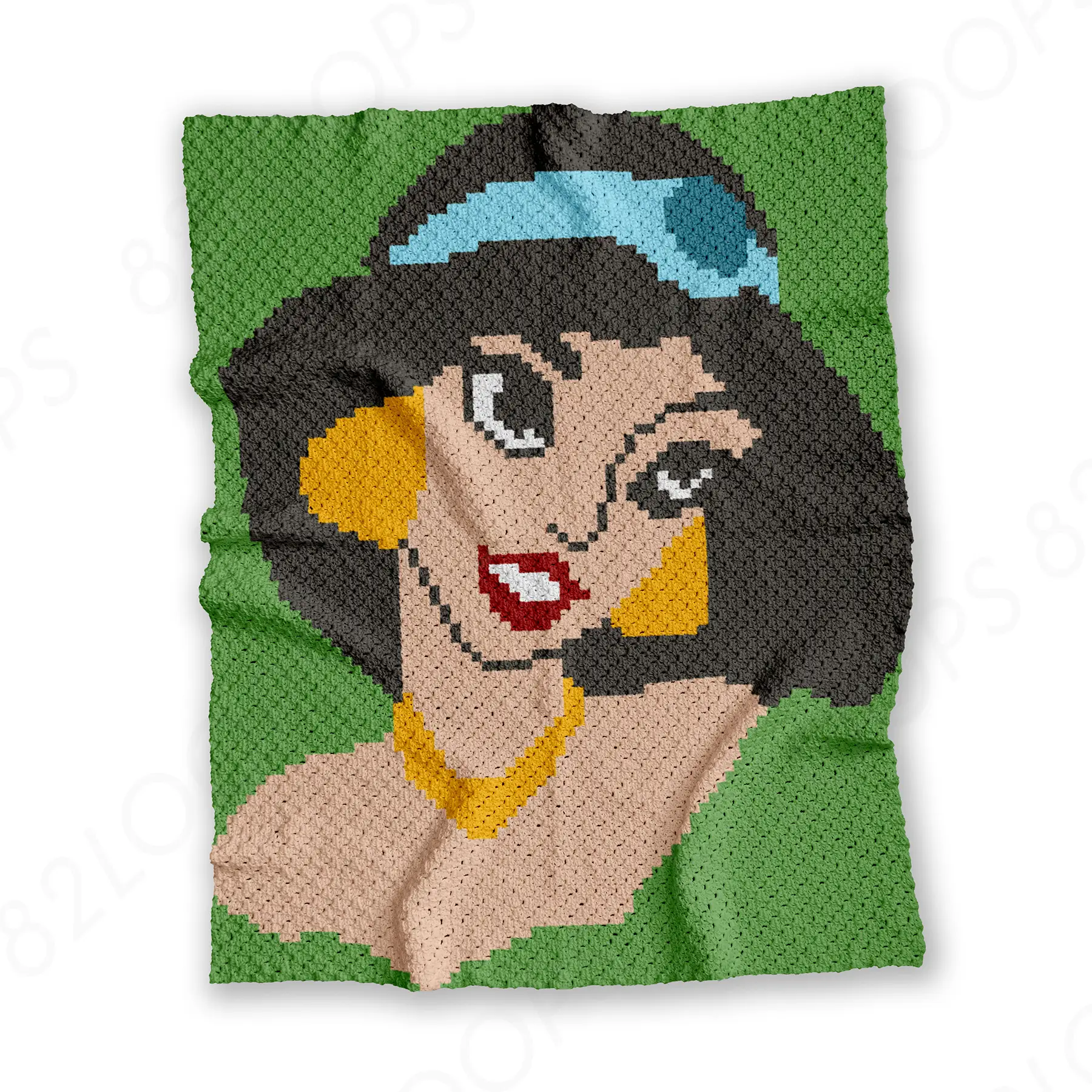 jasmine blanket c2c 01 Princess Jasmine Baby Blanket