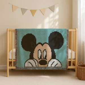 C2C Mickey Mouse Crochet Blanket