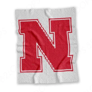 Nebraska University Baby Blanket Pattern C2C