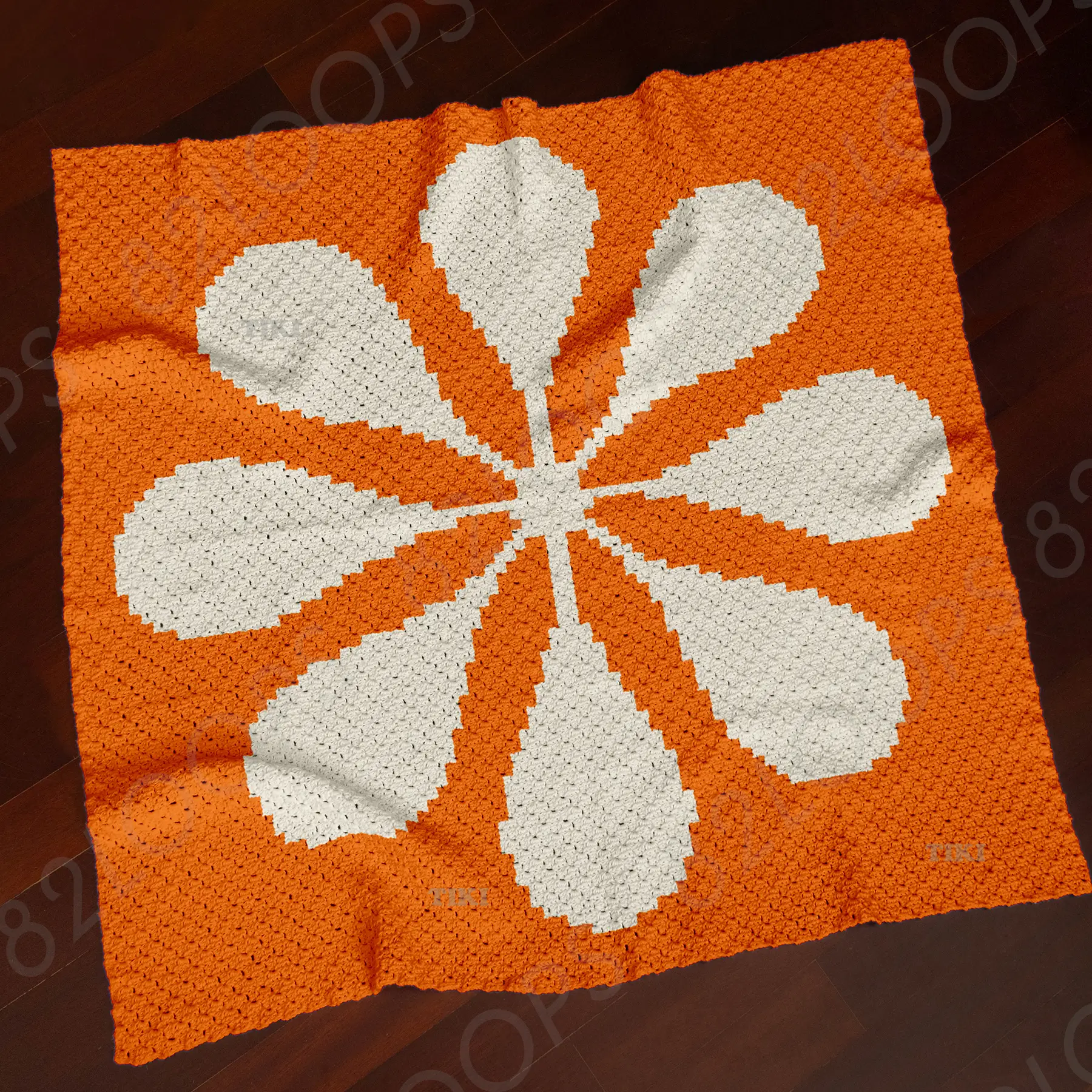 orange flower blanket c2c 03 orange flower blanket c2c 03