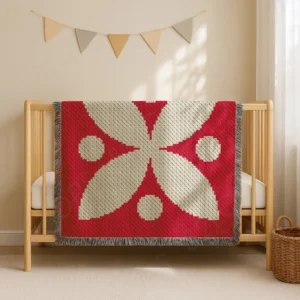 Petal Bloom Baby Crochet Blanket Pattern C2C