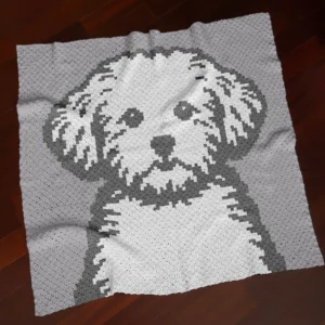 Poodle C2C Crochet Blanket