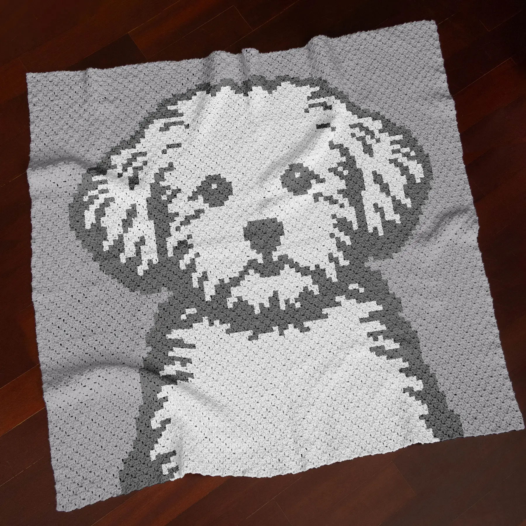 poodle blanket c2c 01 Poodle C2C Crochet Blanket