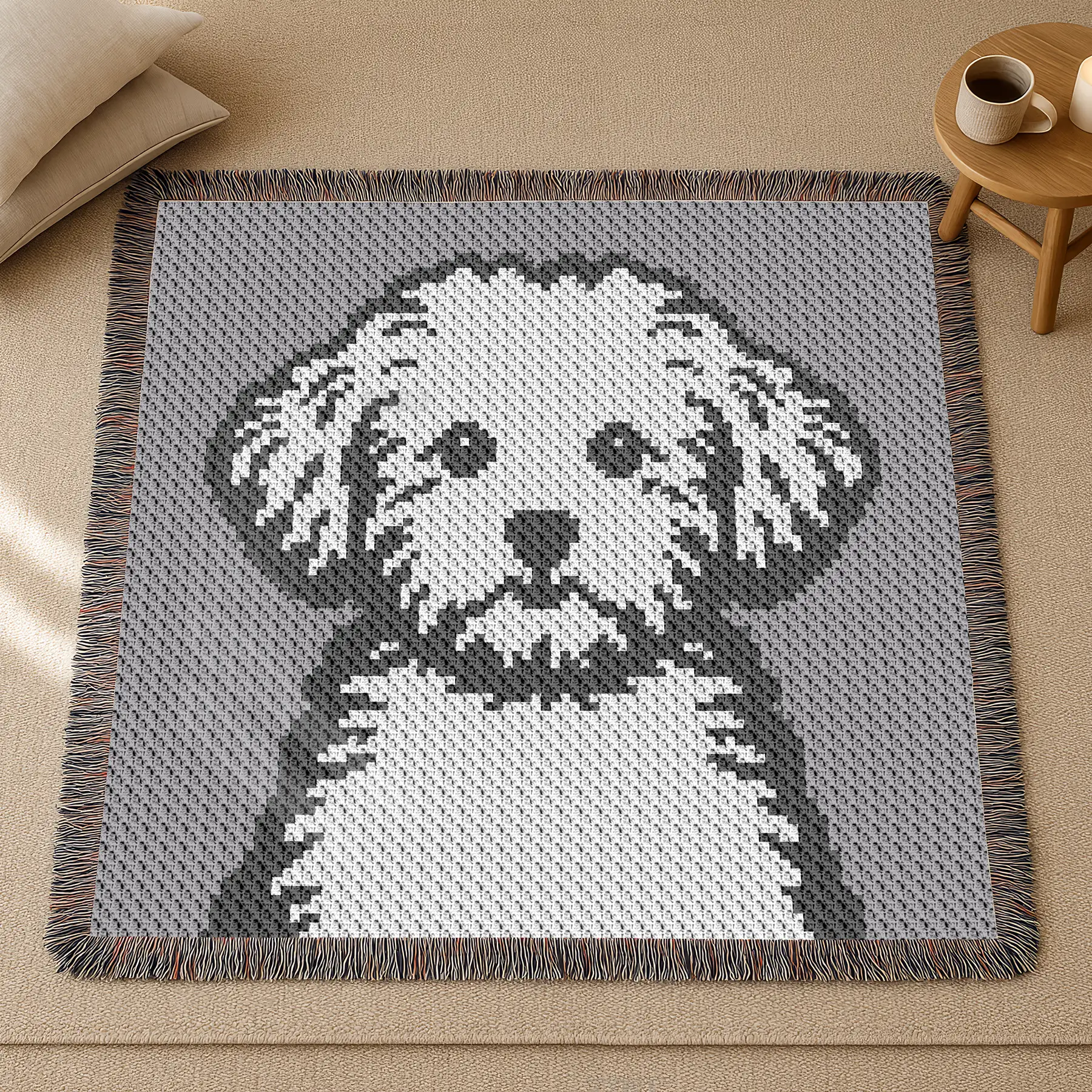 poodle blanket c2c 04 poodle blanket c2c 04