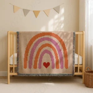 Rainbow Crochet Blanket C2C