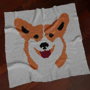 Corgi C2C Crochet Blanket