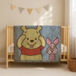 Winnie and Piglet Crochet Blanket Pattern