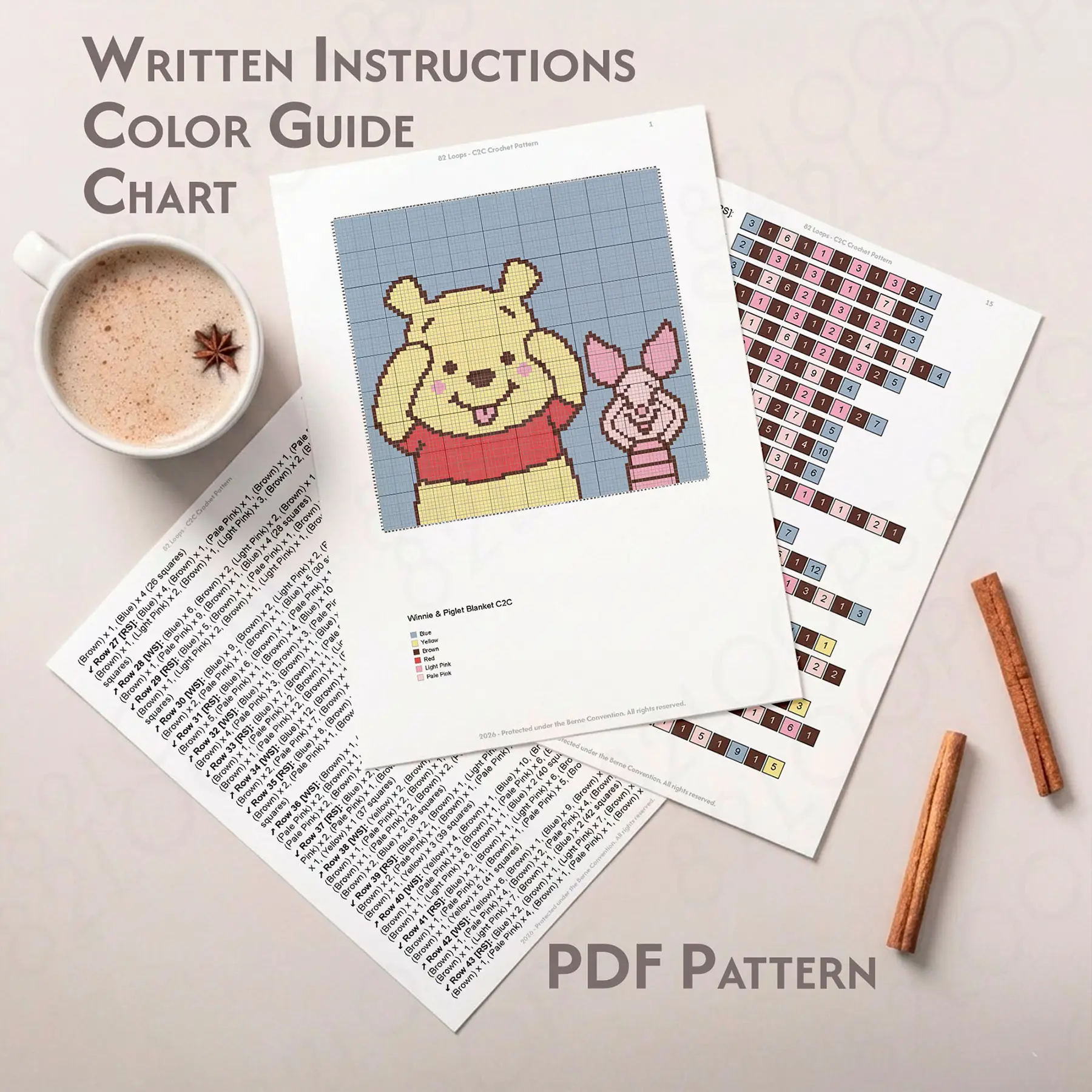 winnie piglet blanket c2c 02 winnie piglet blanket c2c 02