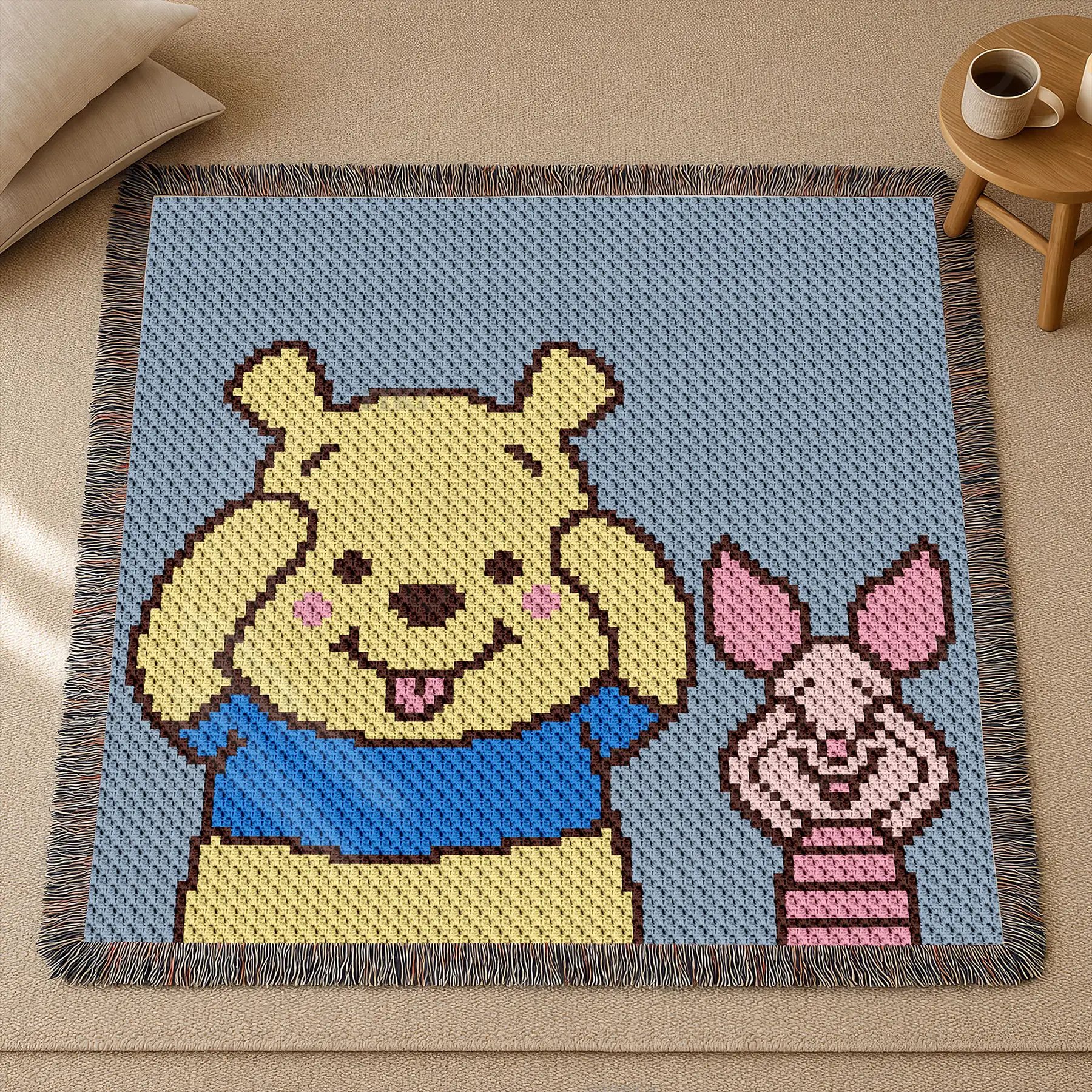 winnie piglet blanket c2c 04 winnie piglet blanket c2c 04