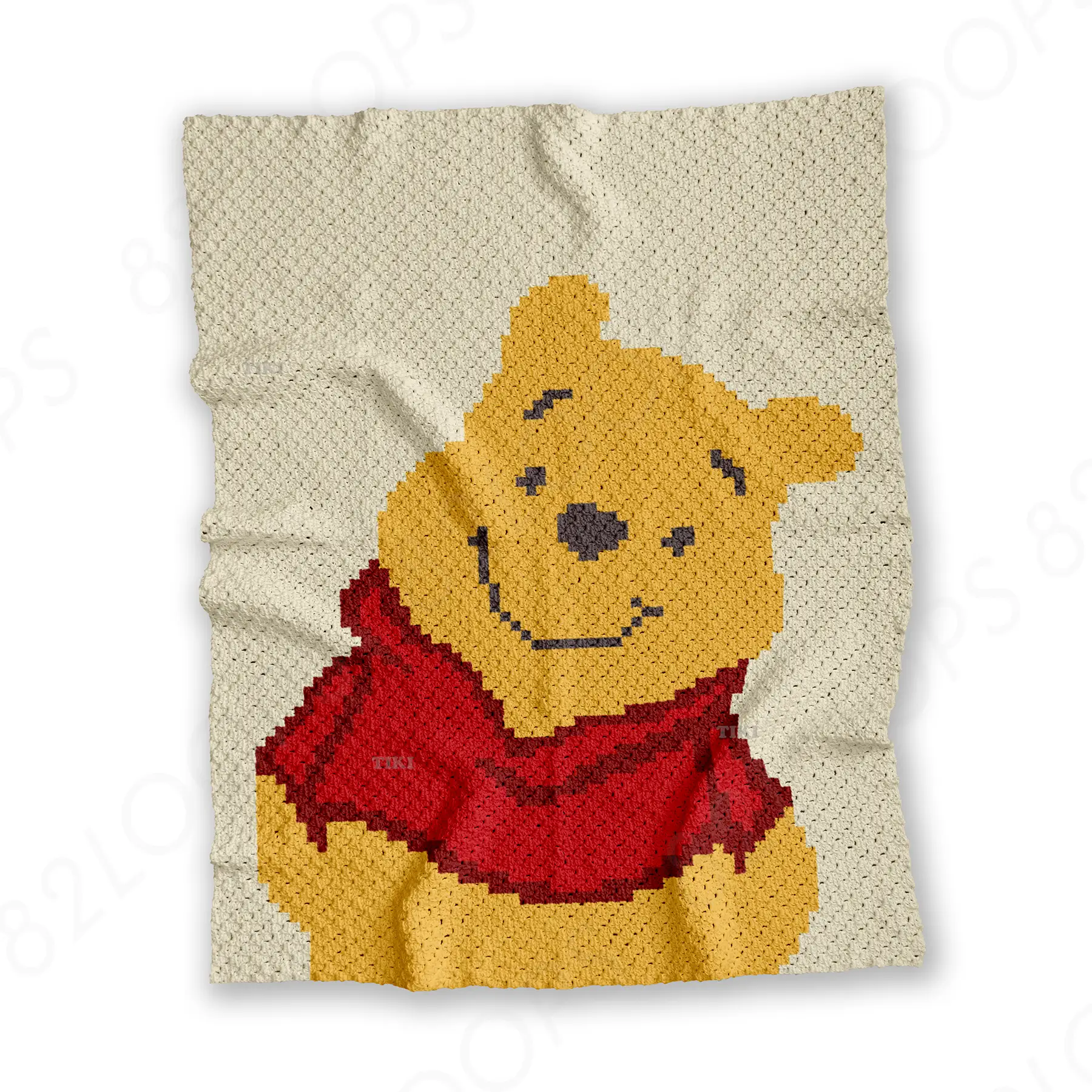 winnie blanket c2c 01 Winnie Baby Blanket Crochet Pattern