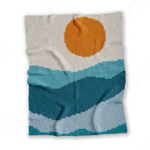 Landscape Crochet Blanket Pattern C2C