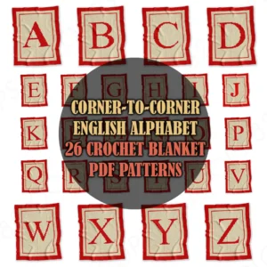 Alphabet Crochet Blanket Pattern BUNDLE