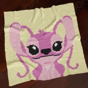 Stitch Angel Baby Crochet Blanket