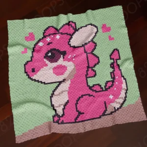 Dragon Baby Crochet Blanket Pattern C2C