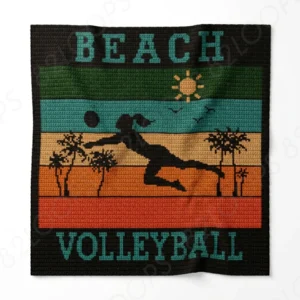 Beach Volleyball Baby Blanket SC