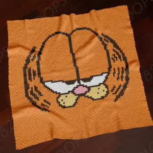 C2C Garfield Cat Baby Crochet Blanket