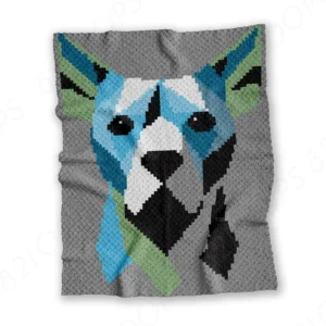 Crystal Dog Face Crochet Blanket Pattern