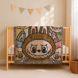 C2C Labubu Baby Crochet Blanket