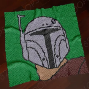 C2C Star Wars Mandalorian Crochet Blanket
